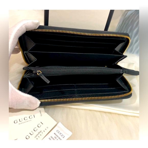 GUCCI Marmont GG Zip Around Wallet With Box & Dustbag - Picture 14 of 15